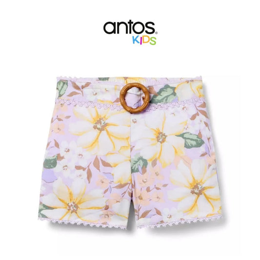 Floral Belt Short