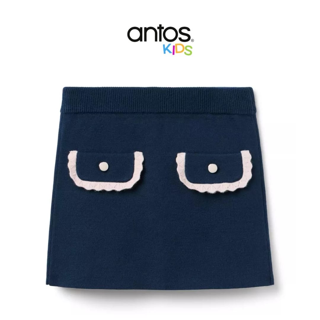 Crochet Trim Sweater Skirt