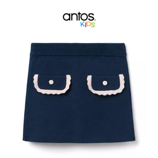 Crochet Trim Sweater Skirt