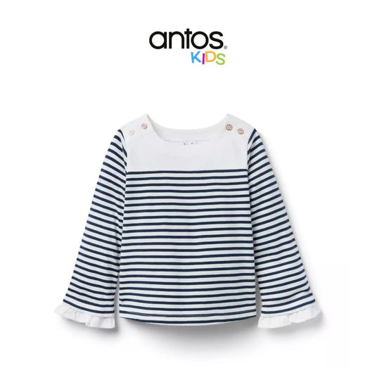 Striped Bell Sleeve Top