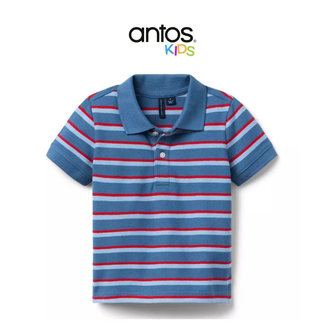 The Classic Striped Pique Polo 