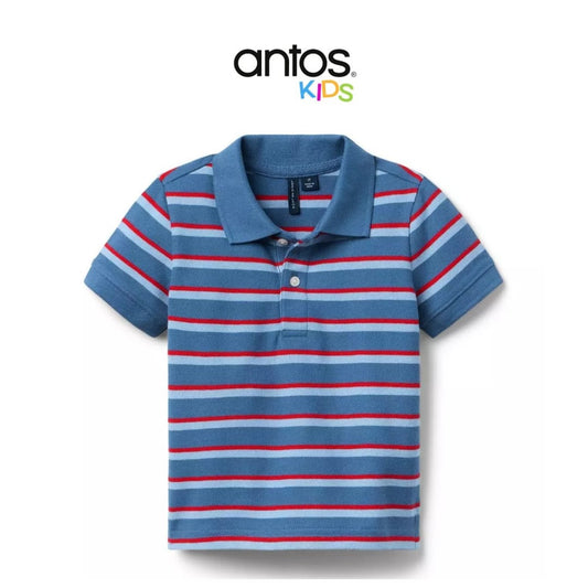 The Classic Striped Pique Polo 