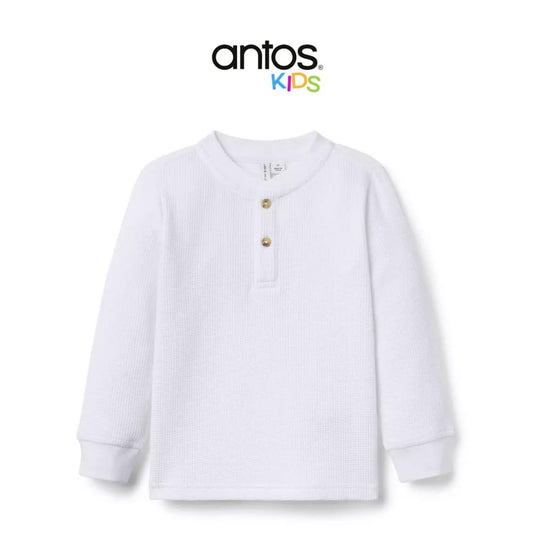 Textured Waffle Henley Tee