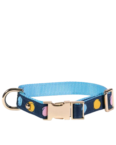 Small Dog Collar, Watercolor Dot