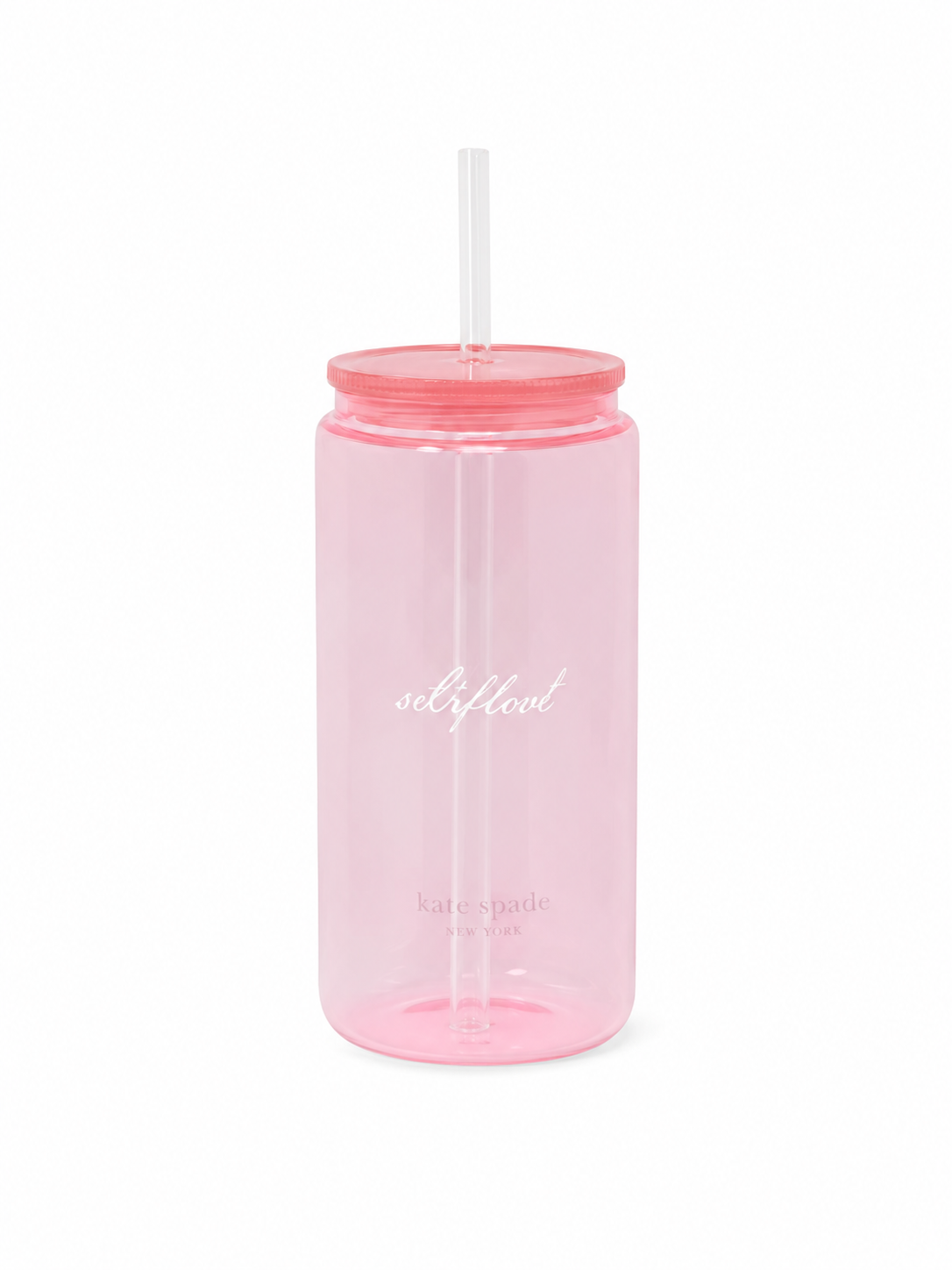 Chilled Glass Tumbler With Straw