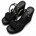 Rockstud Wedge Espadrillas