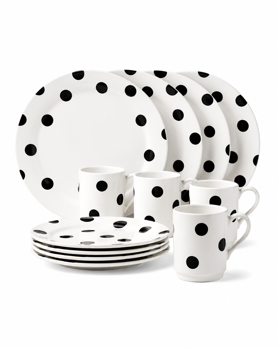 Deco Dot 12-Piece Dinnerware Set