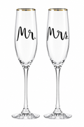 Bridal Party 2-Piece Champagne Flute Set