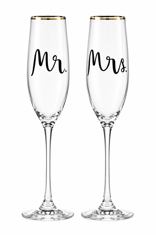 Bridal Party 2-Piece Champagne Flute Set
