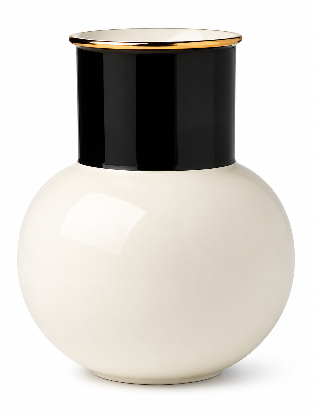 Make It Pop White   Black Bouquet Vase