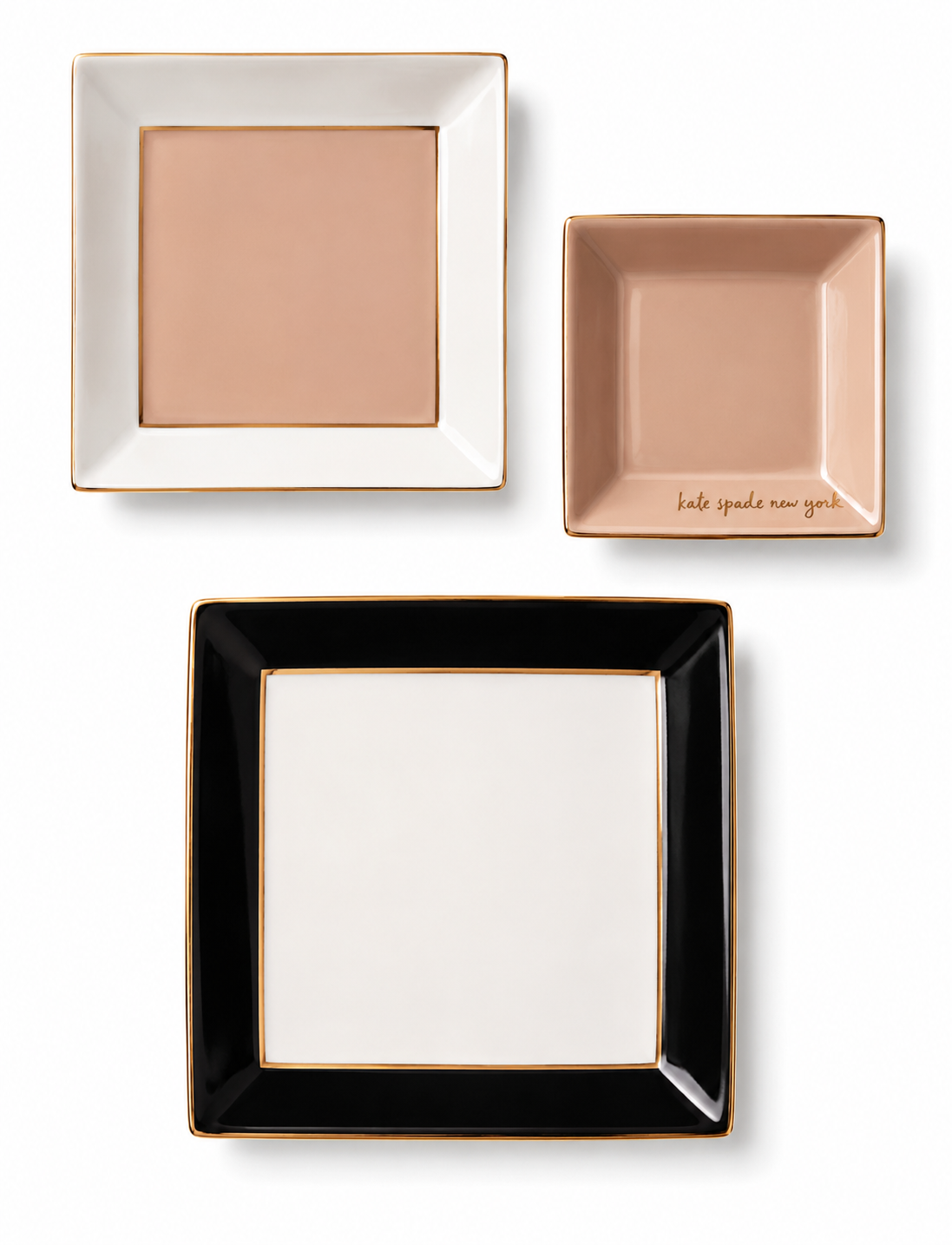 Make It Pop Black 3-Piece Tray Set
