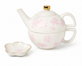 Spring Pansies Tea For One With Tea Bag