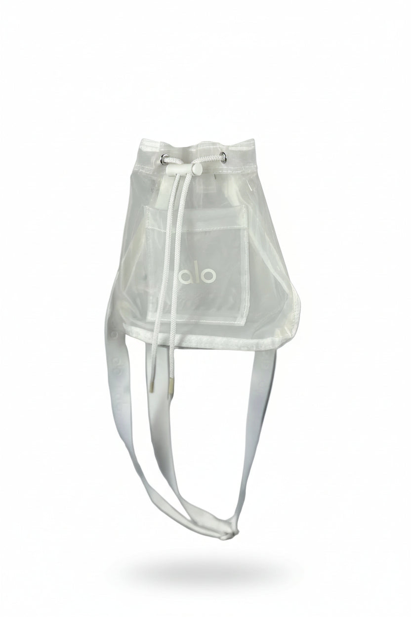 Sheer Cross Body Bucket Bag