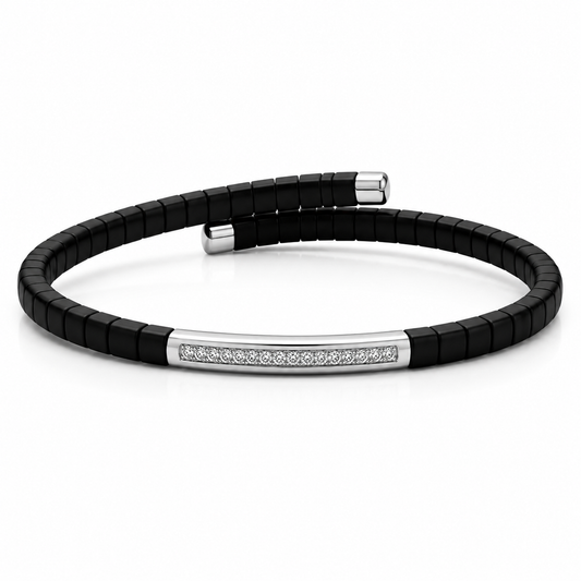 Ceramic Diamond Bar White 18K