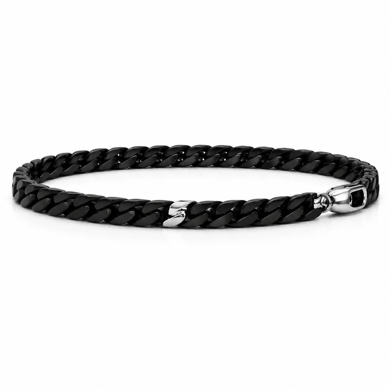 Ceramic Cuban White Gold 18K