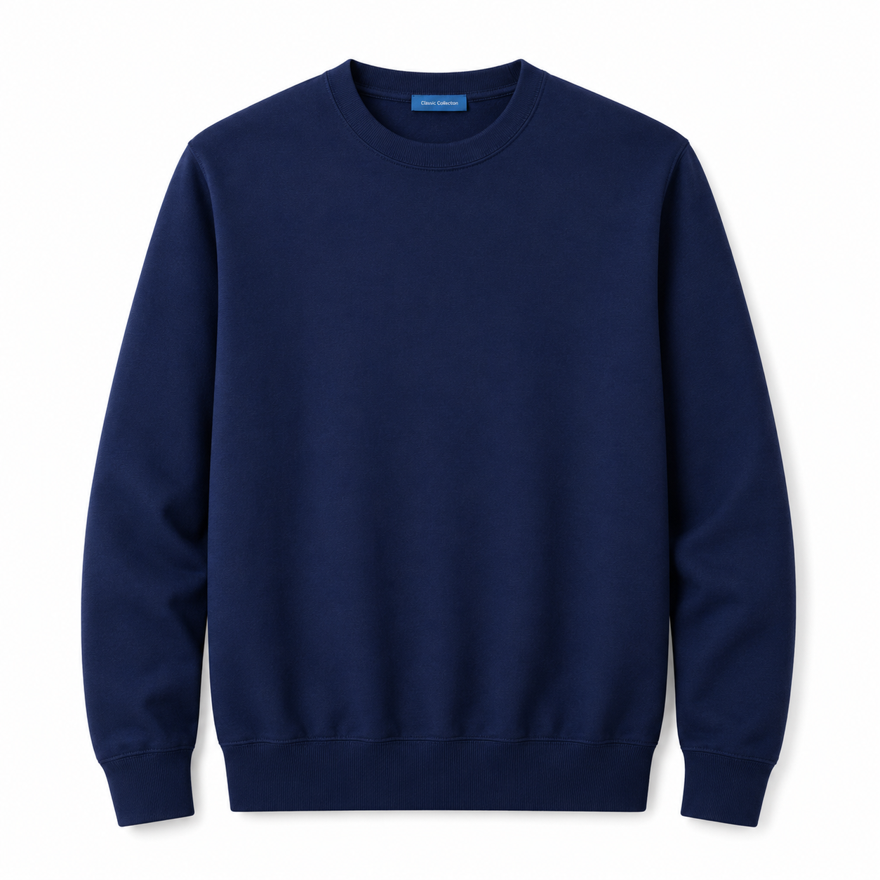 Round-Neck Knit Sweater