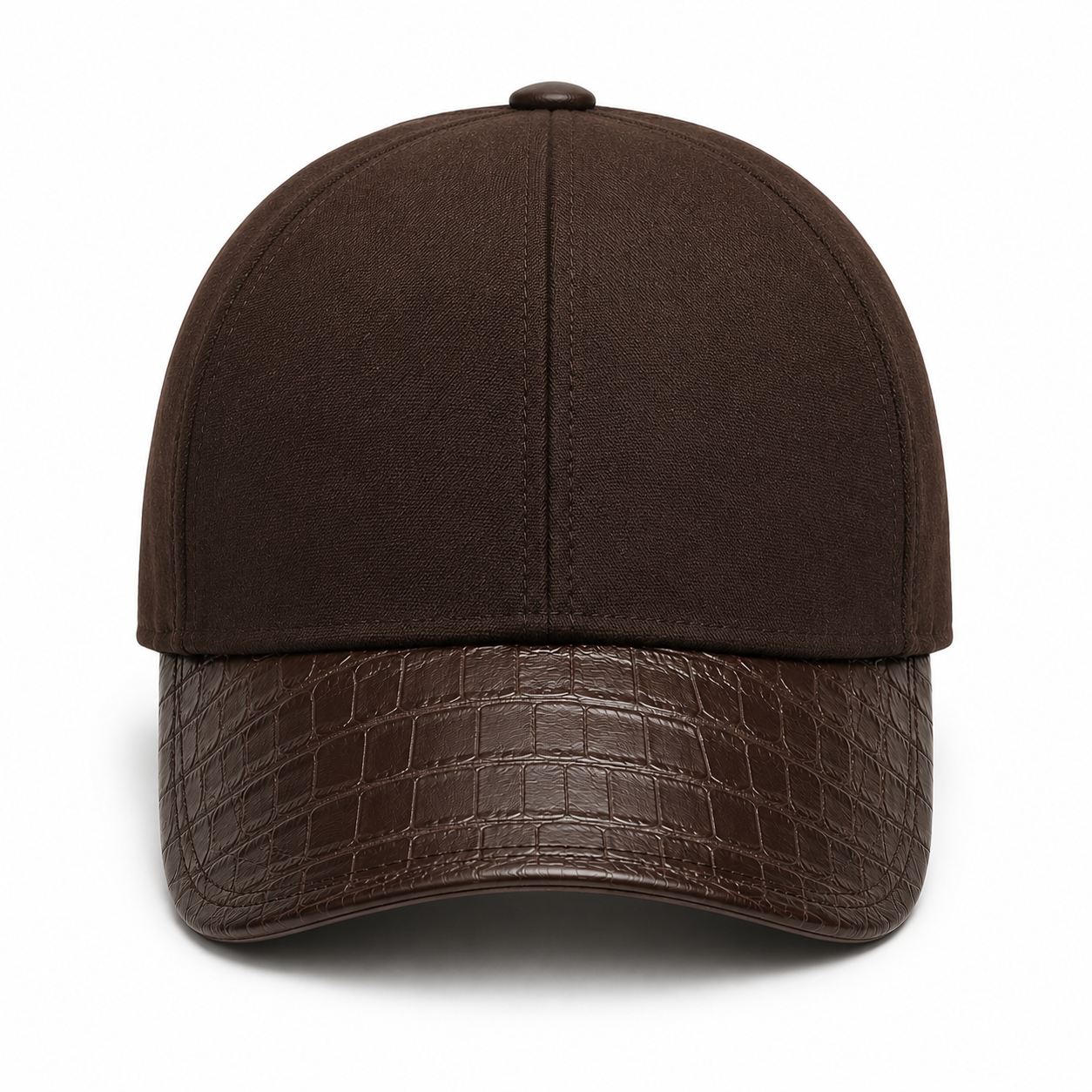 Crocodile Leather Baseball Cap