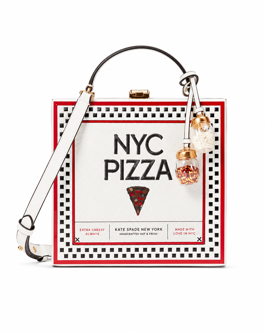 Slice Printed Spazzolato Leather 3D Pizz