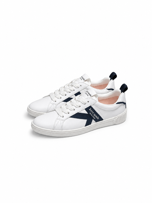 K As In Kate Smooth Leather Court Sneake