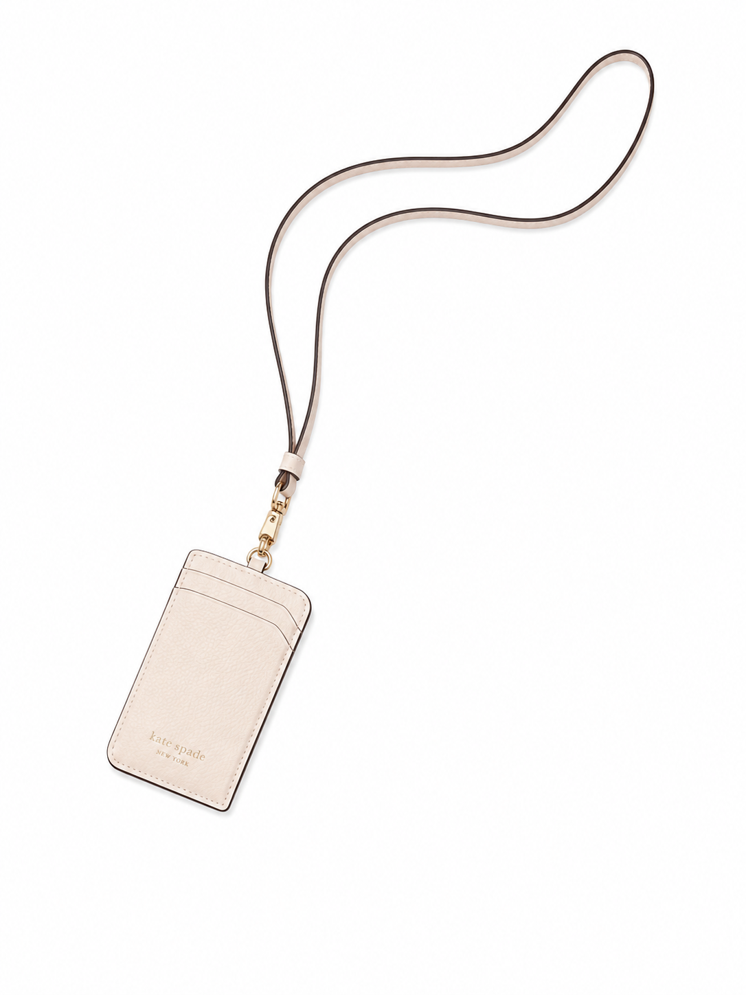 Ava Pebbled Leather Lanyard