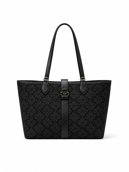 Spade Flower Jacquard Medium Open Tote