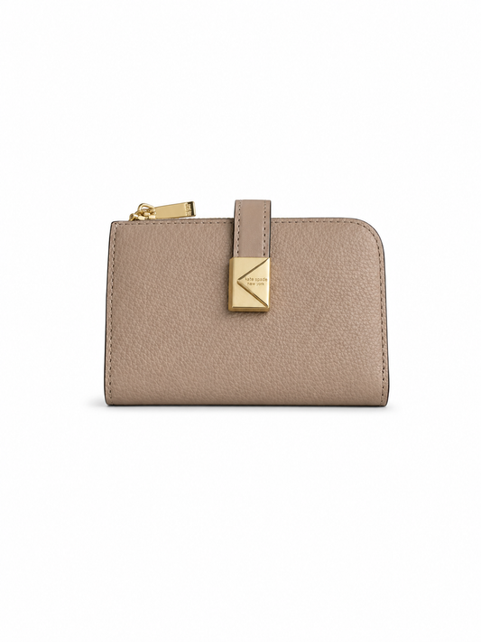 Deco Pebbled Leather Small Compact Walle