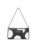 Label Dot Applique Smooth Leather Pochet