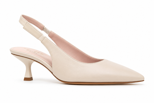 Riley Slingback Smooth Leather Kitten He