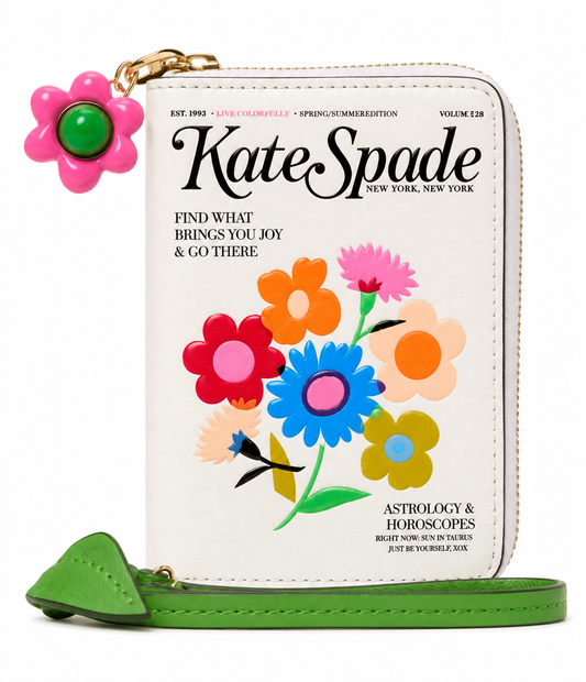Fresh Picks Printed Smooth Leather Compa