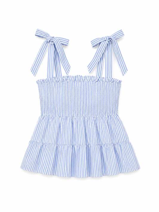 Seersucker Tiered Top