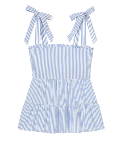 Seersucker Tiered Top