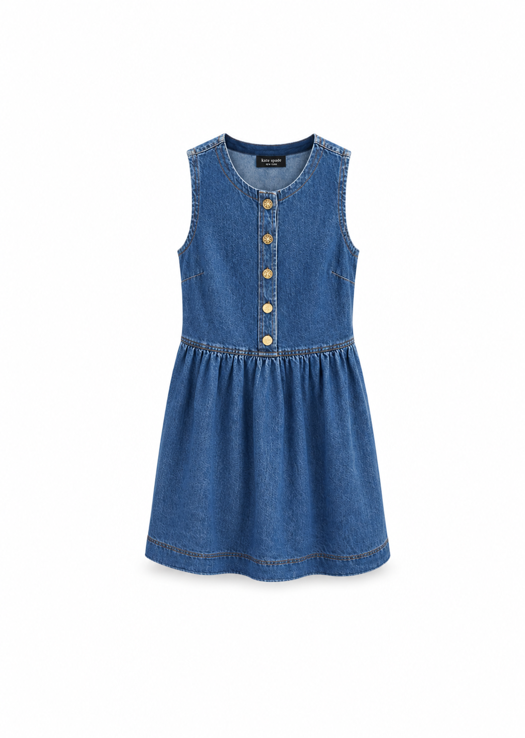 Denim Fit And Flare Dress