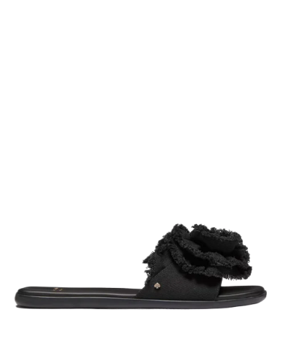 Flourish Canvas Flat Sandals