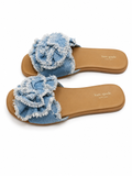 Flourish Flat Sandal Denim/Waln 8   B