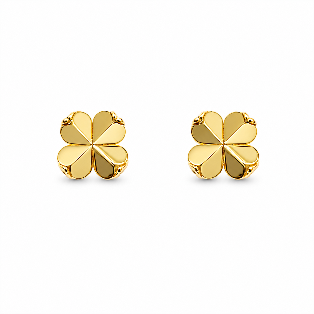 Spade Flower Studs