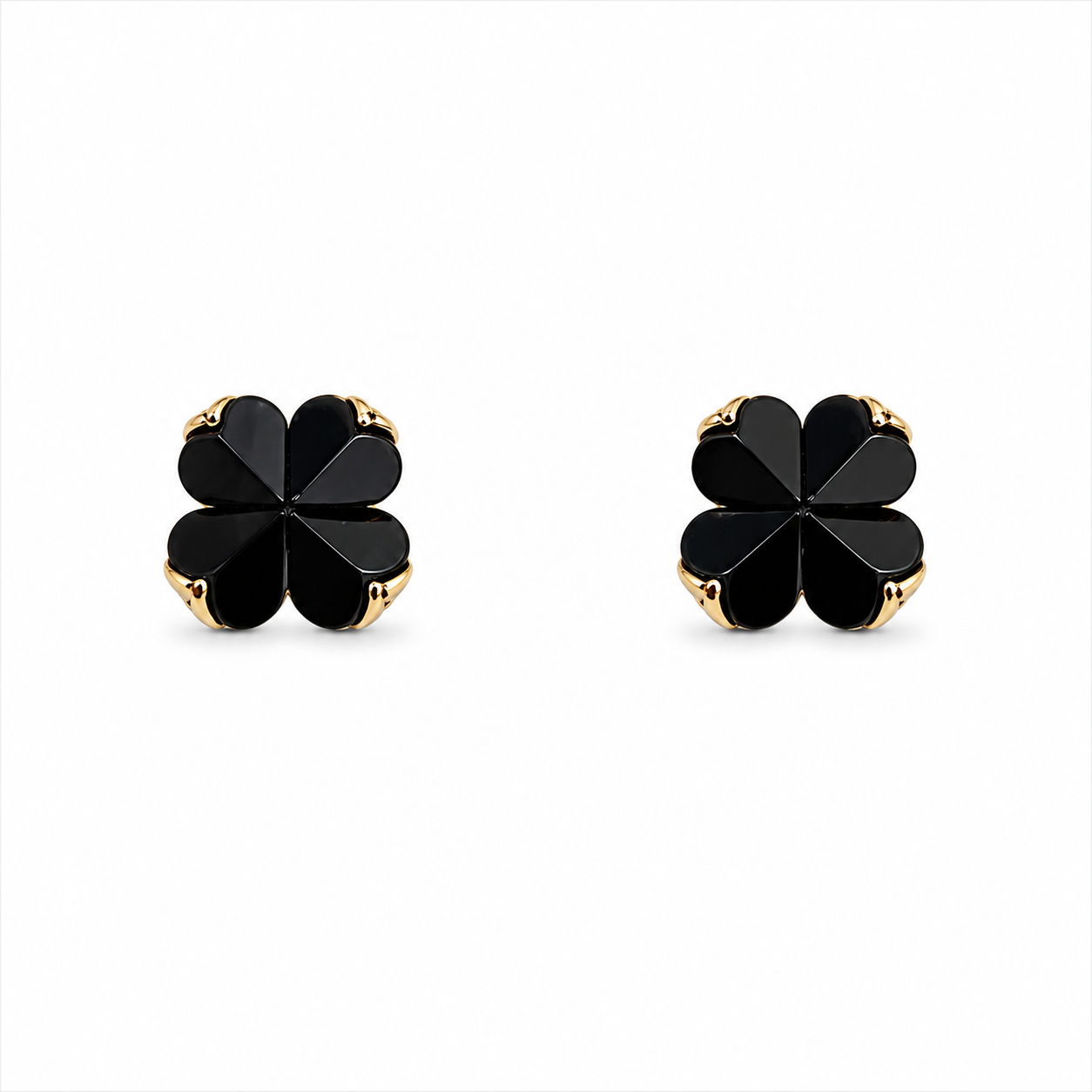 Spade Flower Studs