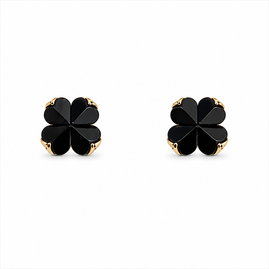 Spade Flower Studs