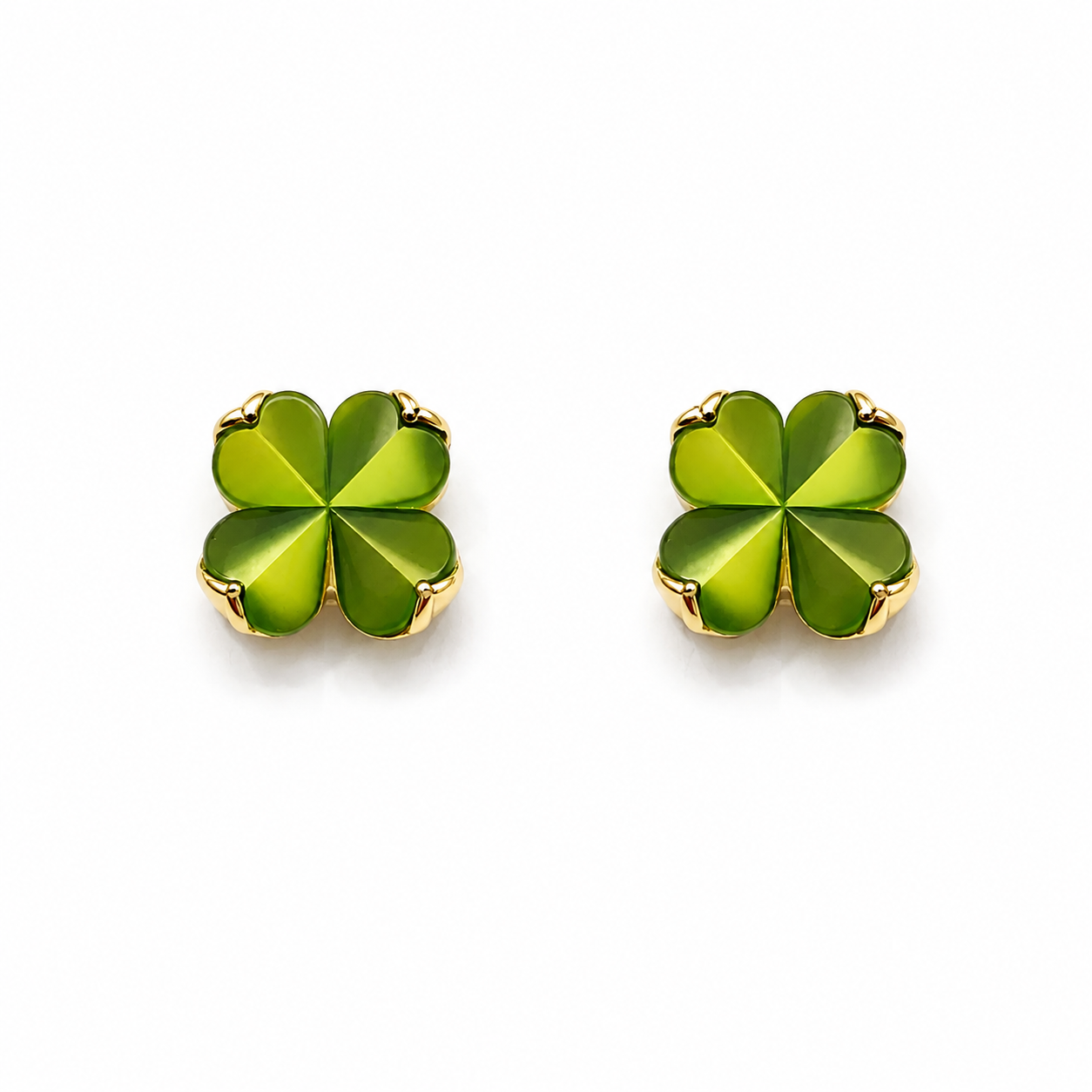 Spade Flower Studs