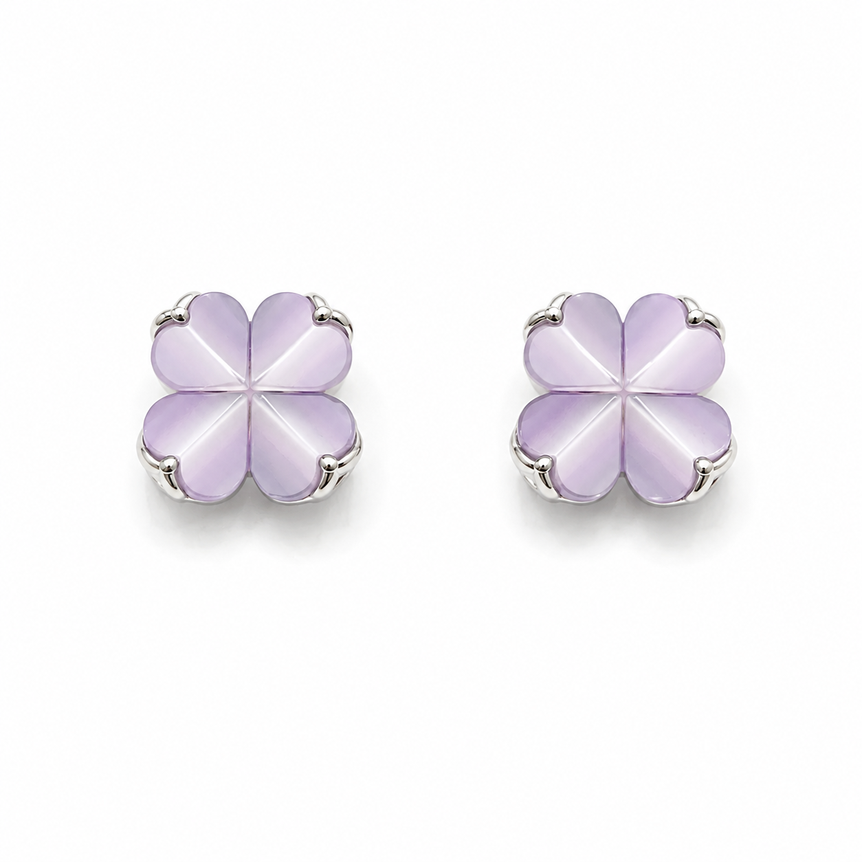 Spade Flower Studs