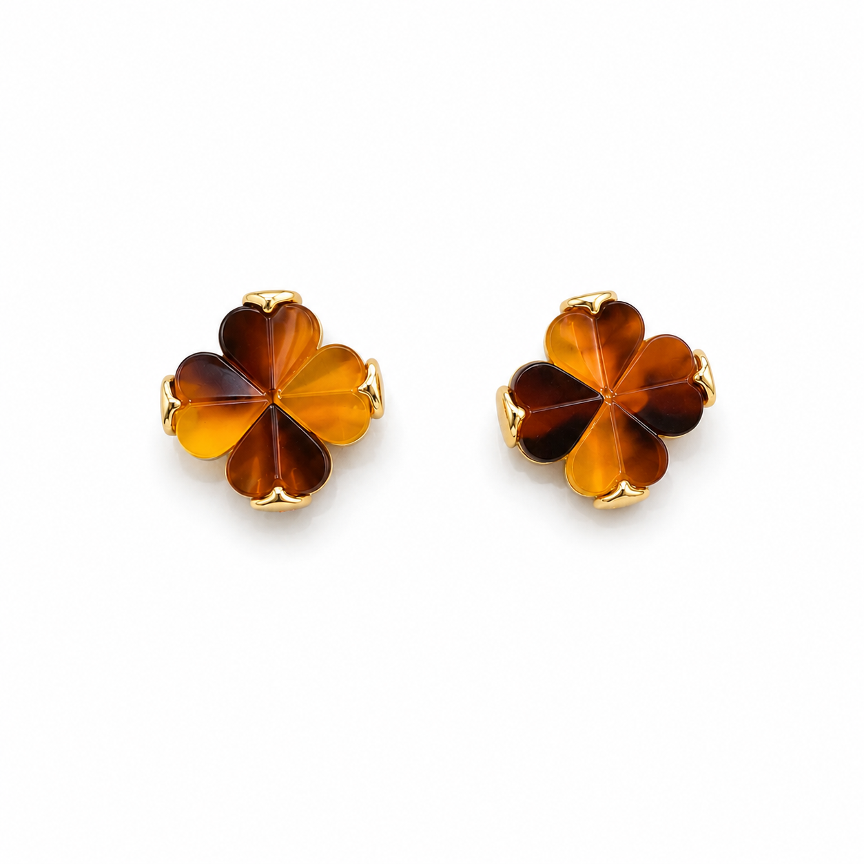 Spade Flower Studs