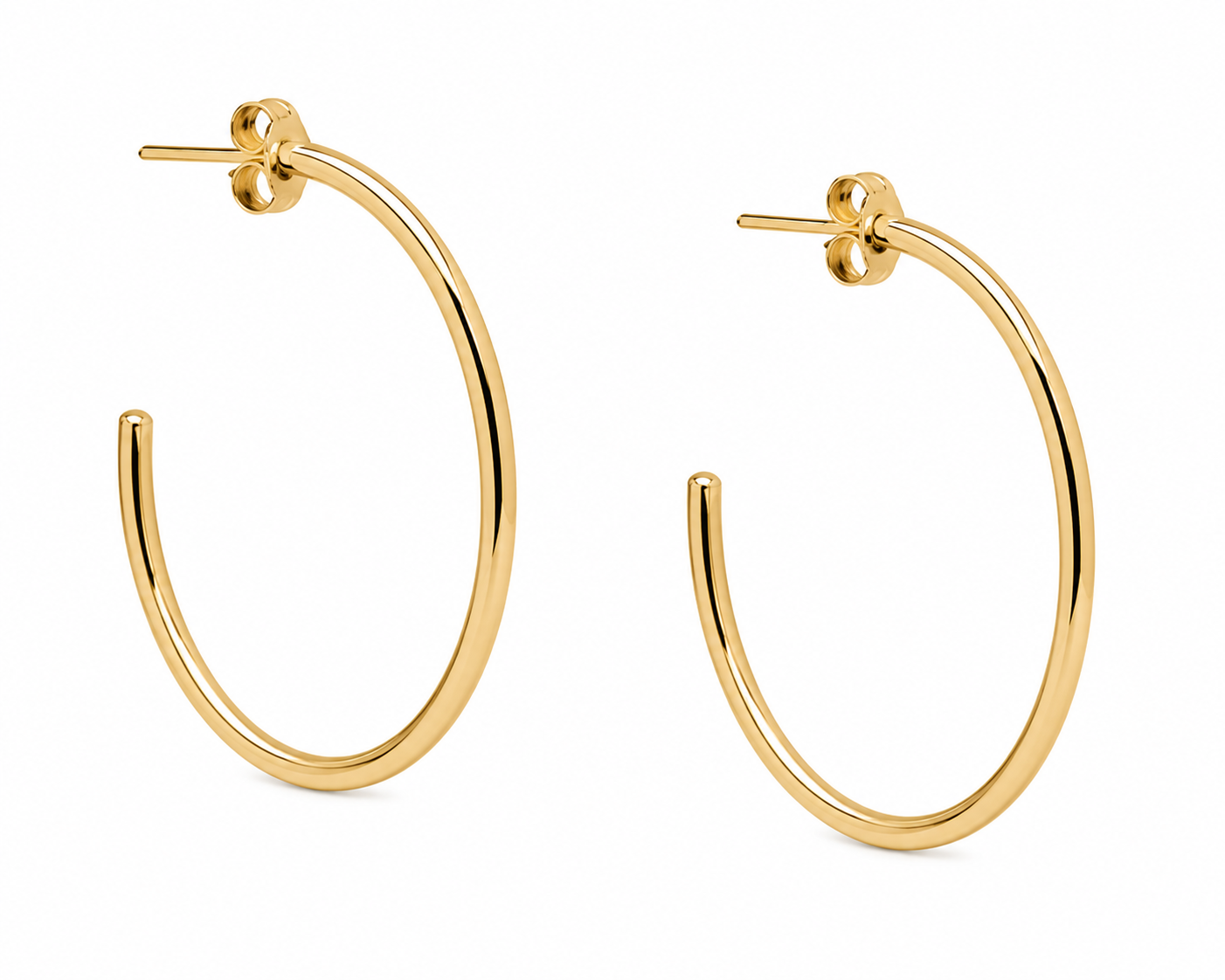 Spade Flower Hoops