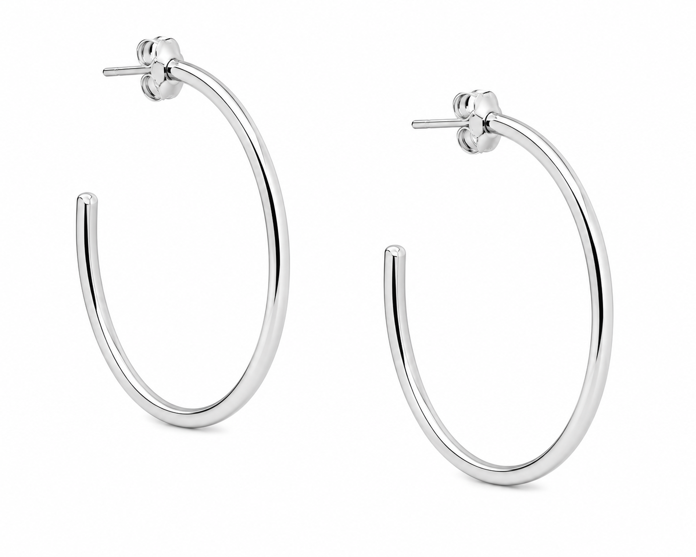 Spade Flower Hoops