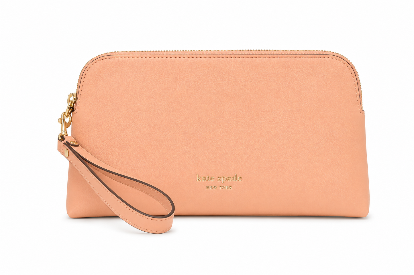Halo Fine Grain Leather Medium Wristlet