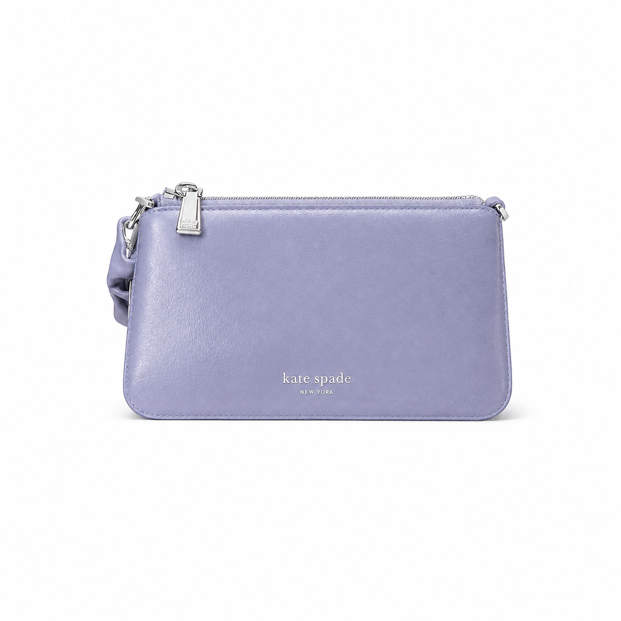 Grace Glazed Leather Pochette W Scrunchi