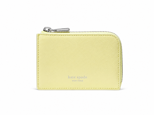 Crinkle Patent Mini Zip Card Case