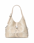 Deco Snake Embossed Crossbody Tote Bag