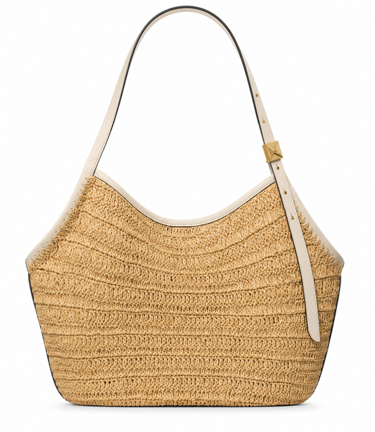 Deco Straw Tulip Tote