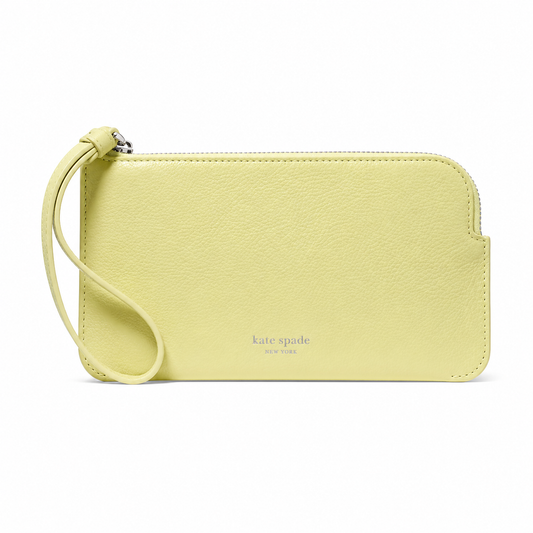 Zippy Crinkle Patent Wristlet