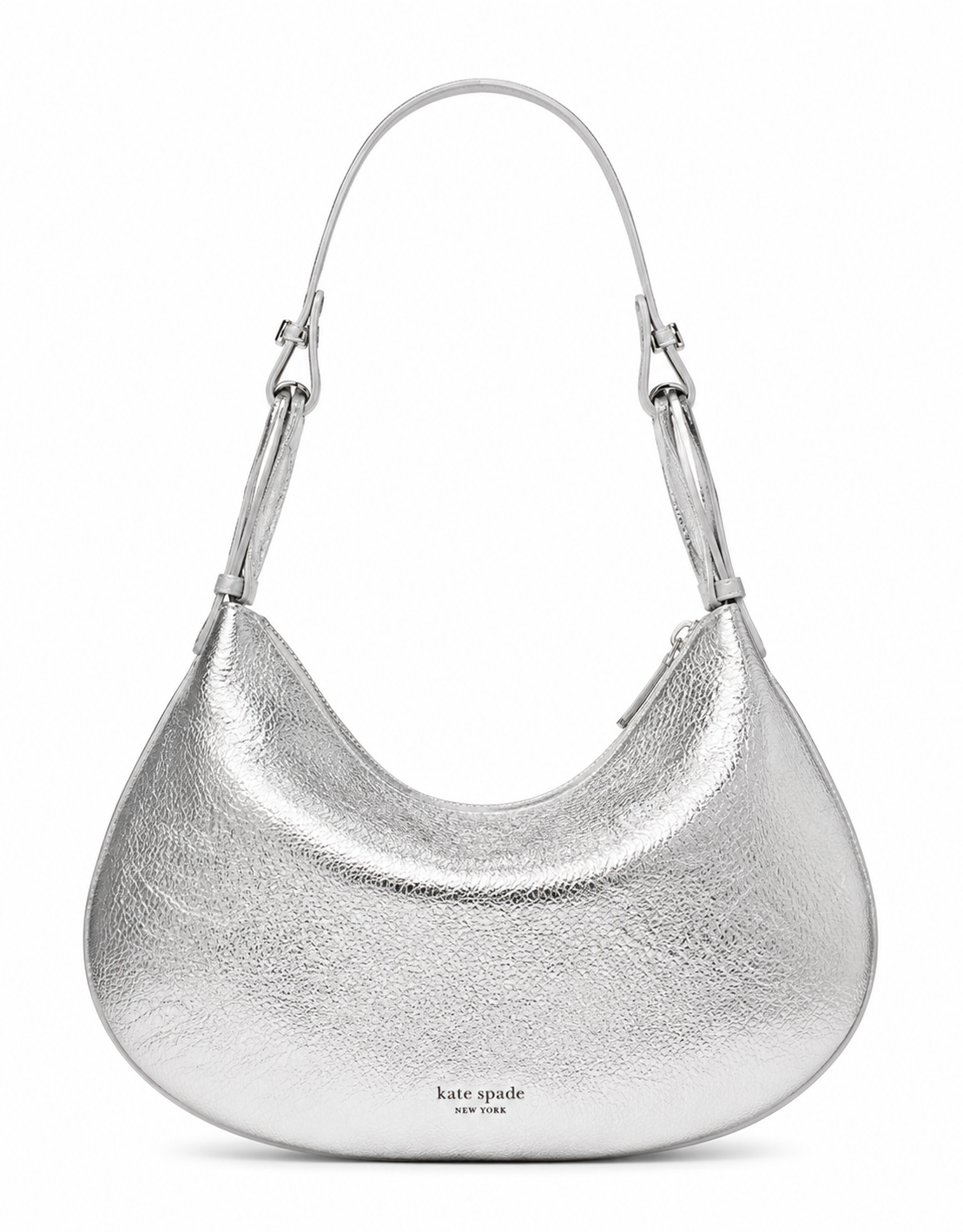 The Bangle Crinkle Metallic Leather Bag