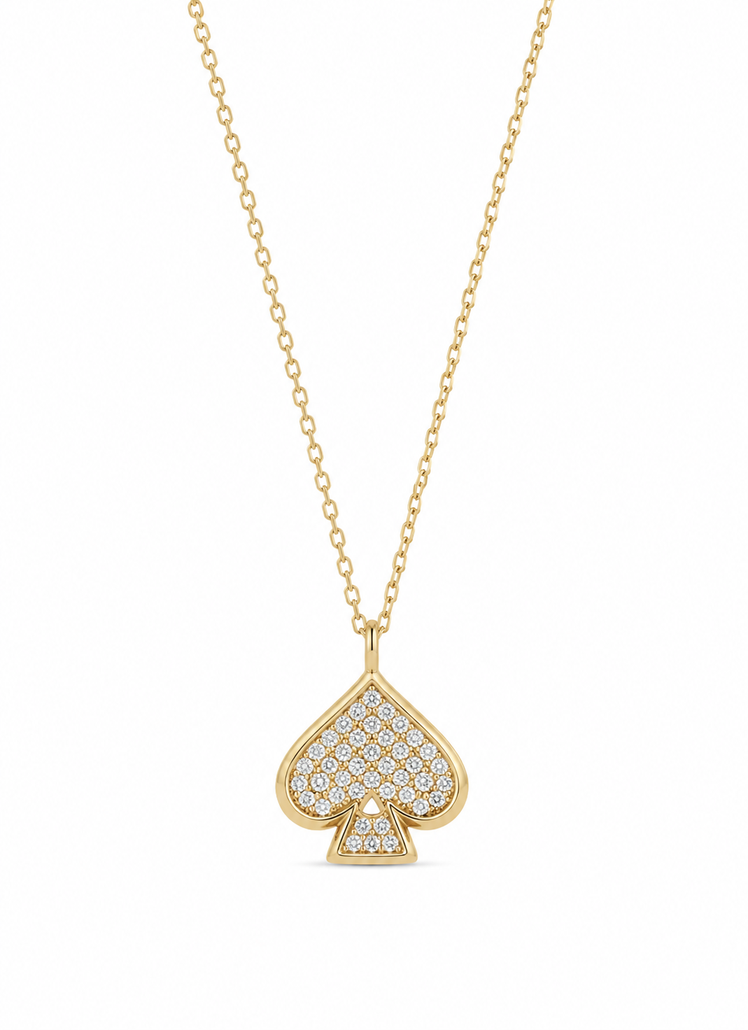 Everyday Spade Pave Mini Pendant